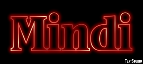 Mindi Text effect