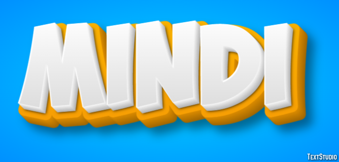 Mindi Text effect