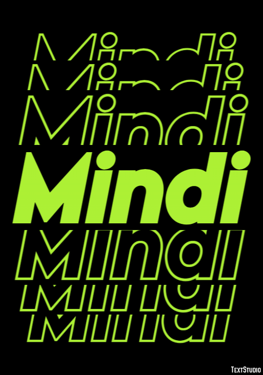 Mindi Text effect