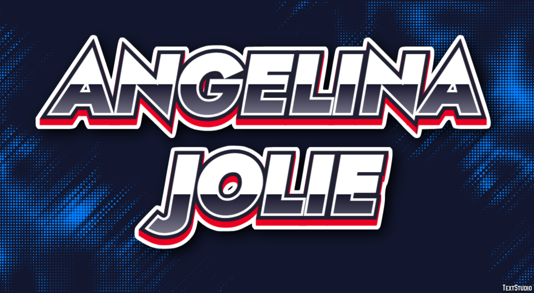 Angelina Jolie Text Effect