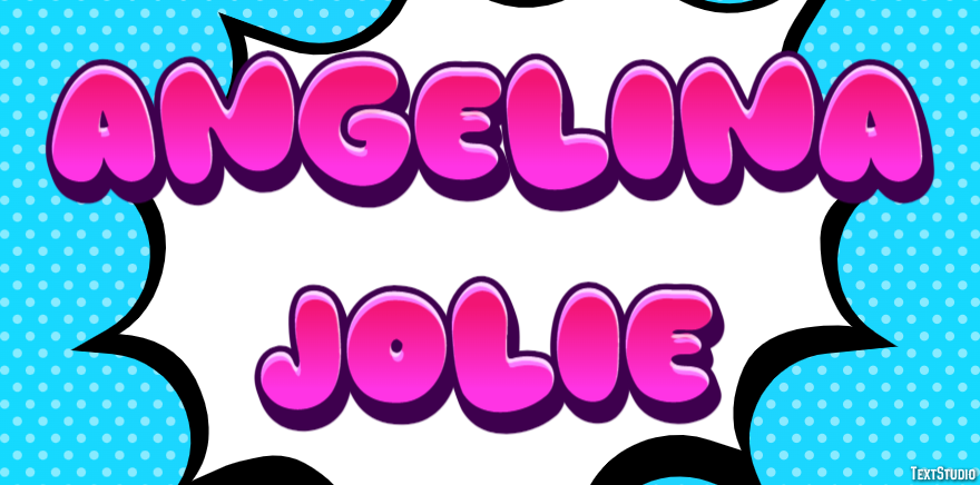 Angelina Jolie Text Effect