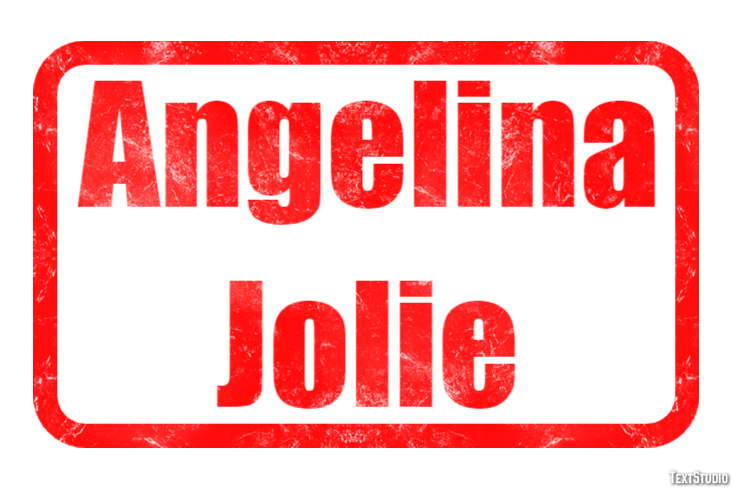 Angelina Jolie Text Effect