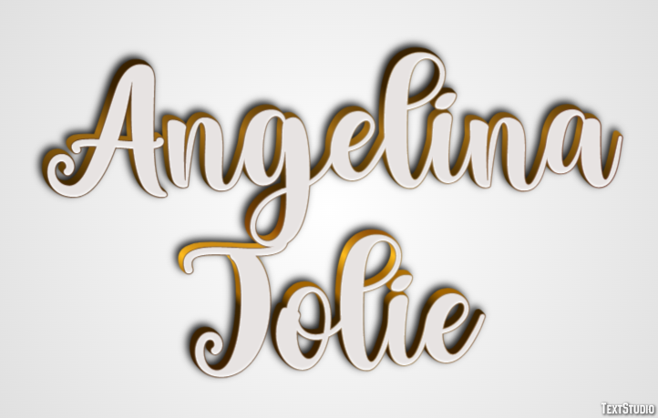Angelina Jolie Efeito de texto