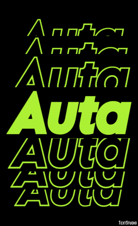 Auta Text Effect