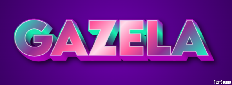 Gazela Efeito do texto