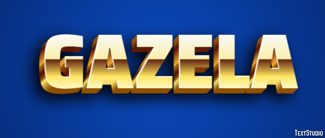 Gazela Efeito do texto