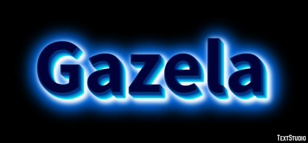 Gazela Efeito do texto