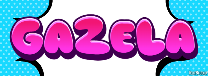 Gazela Efeito do texto
