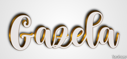 Gazela Efeito do texto