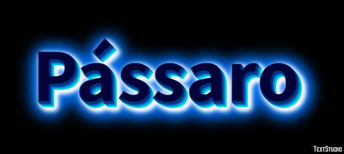 Pássaro テキスト効果