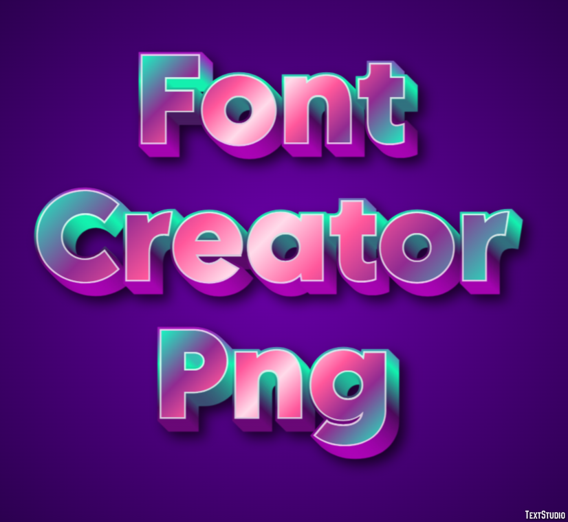 Font Creator Png Efekt tekstowy