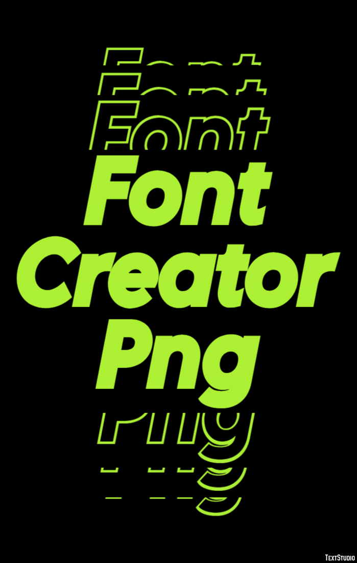 Font Creator Png Efekt tekstowy