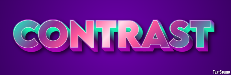 Contrast Efecto de Texto