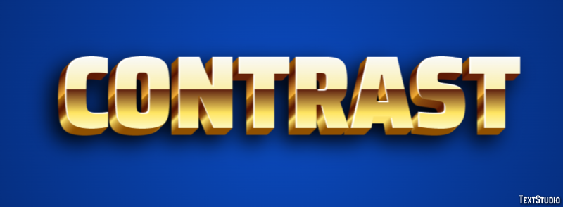Contrast Efecto de Texto