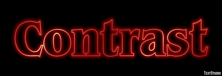 Contrast Efecto de Texto