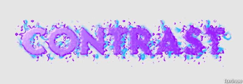 Contrast Text Effect