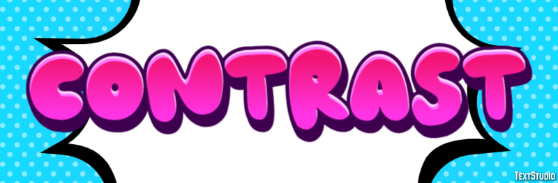 Contrast Text Effect