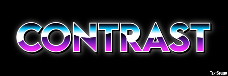 Contrast Text Effect