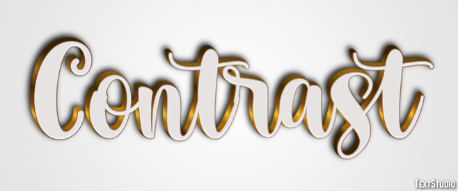Contrast Efecto de Texto
