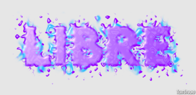 Libre Эффект текста