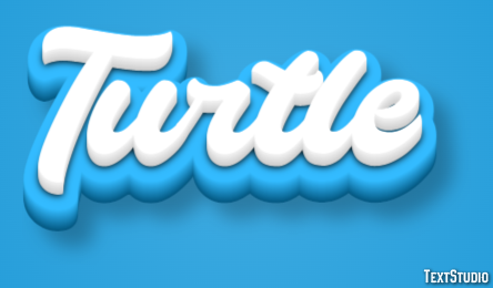 Turtle Text Effect