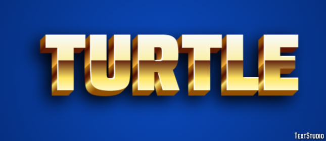 Turtle Text Effect