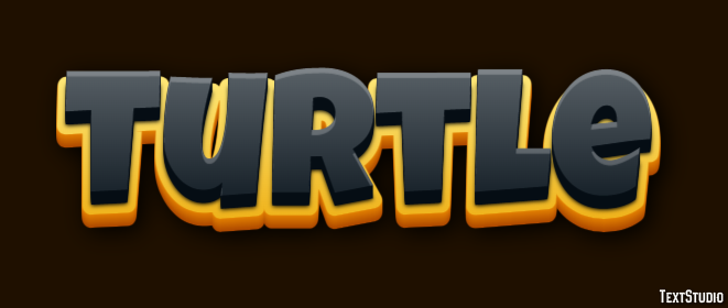Turtle Text Effect