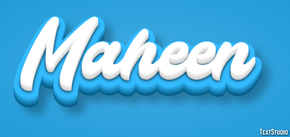 Maheen Text Effect