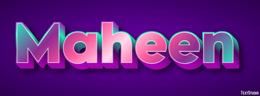 Maheen Text Effect