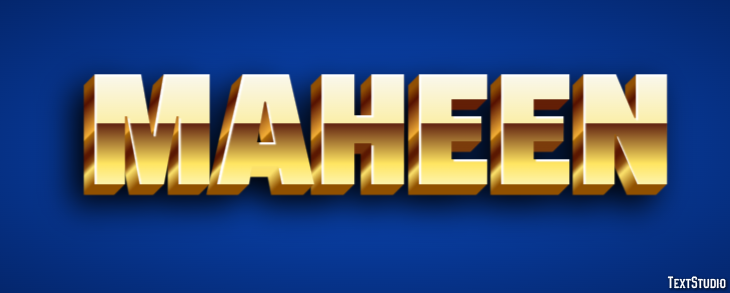 Maheen Text Effect