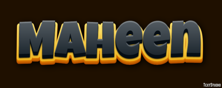 Maheen Text Effect