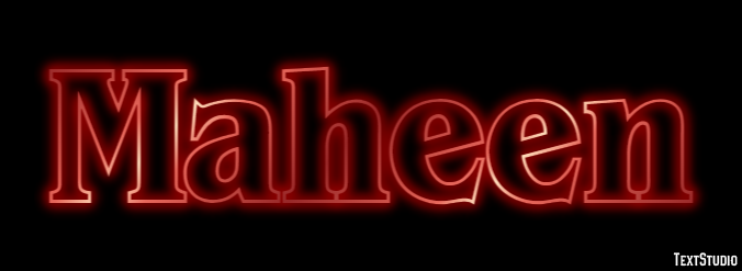 Maheen Text Effect