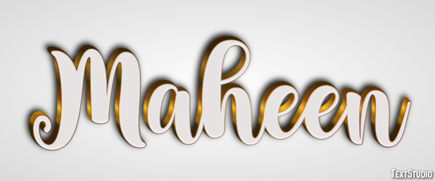 Maheen Text Effect