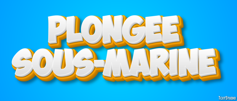 Plongée sous-marine Efecto de Texto