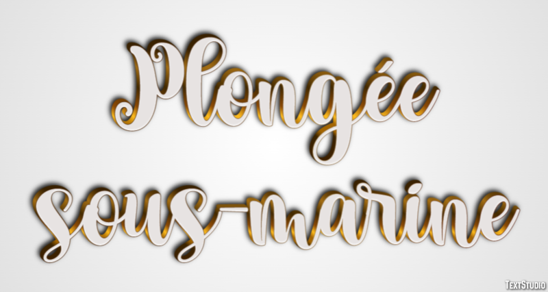 Plongée sous-marine Text Effect