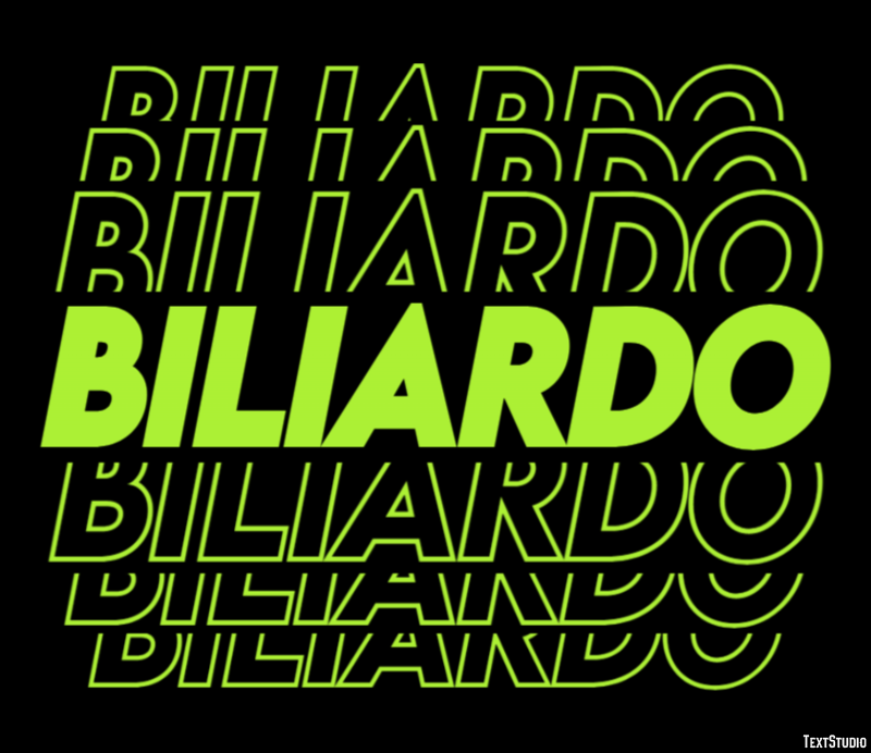 Biliardo テキスト効果
