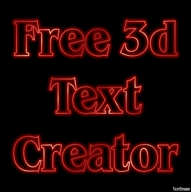Free 3d Text Creator Efekt tekstowy
