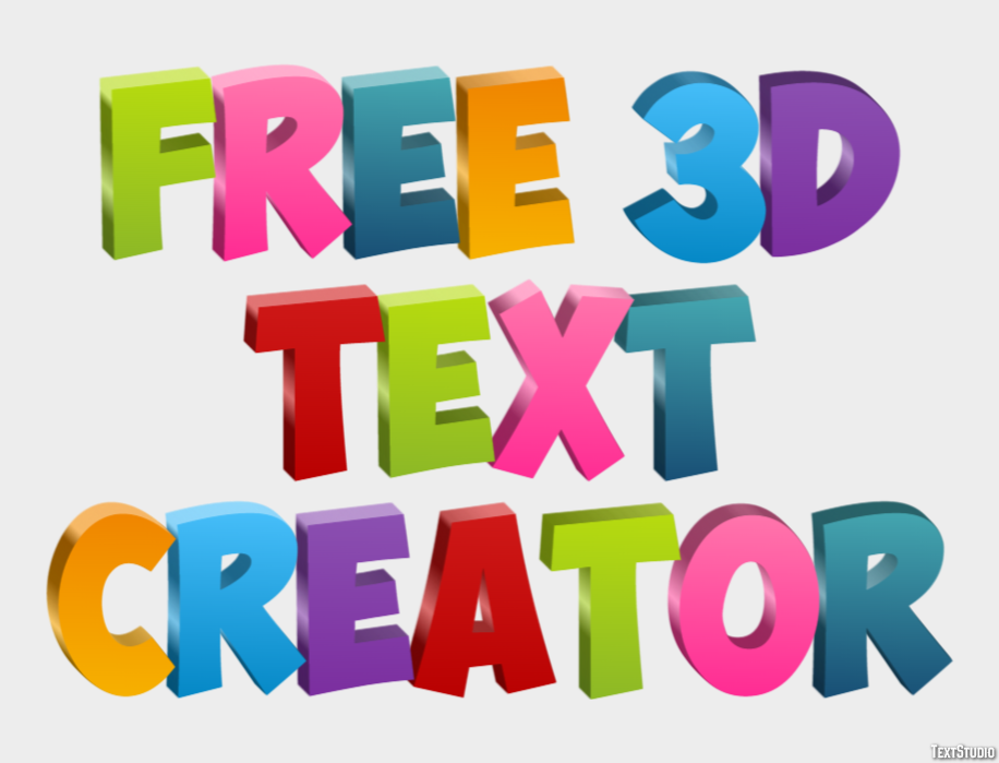 Free 3d Text Creator Efekt tekstowy