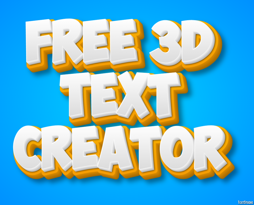 Free 3d Text Creator Efekt tekstowy