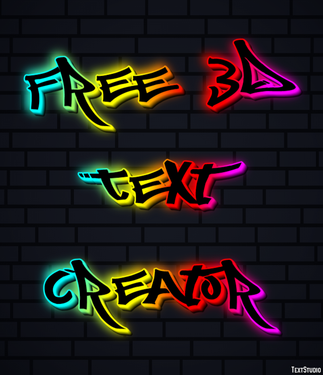 Free 3d Text Creator Efekt tekstowy