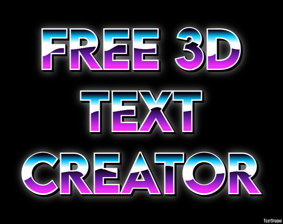 Free 3d Text Creator Efekt tekstowy