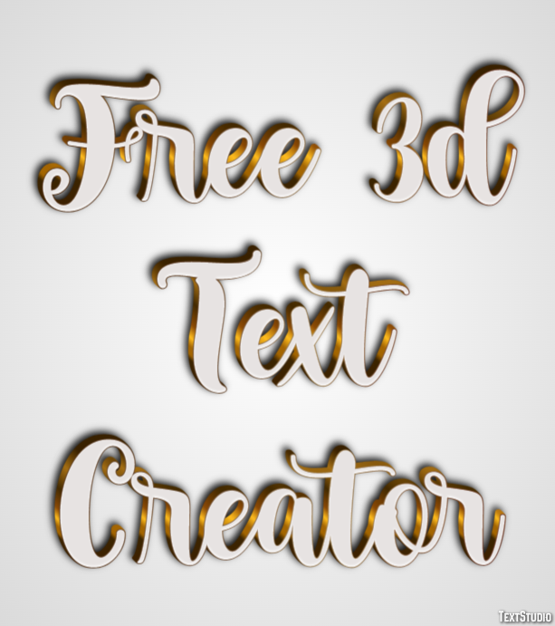 Free 3d Text Creator Efekt tekstowy
