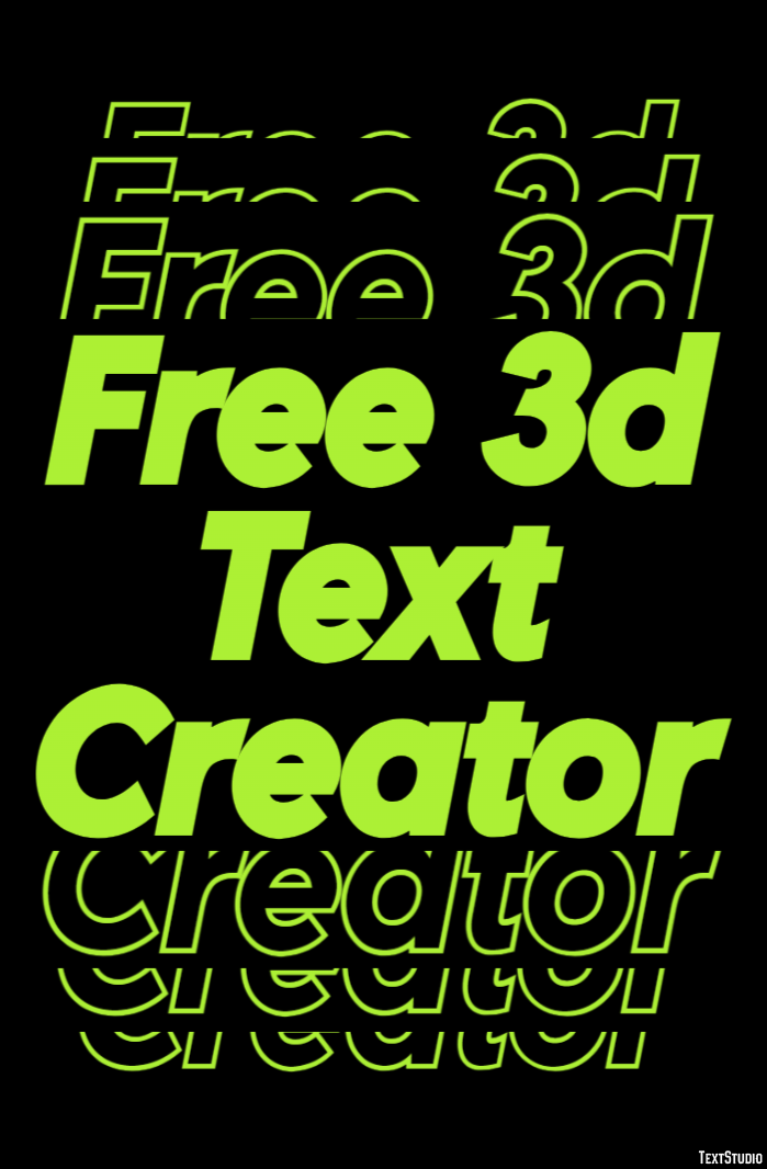Free 3d Text Creator Efekt tekstowy