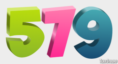 579 Text Effect