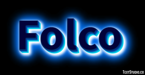 Folco Effetto testo