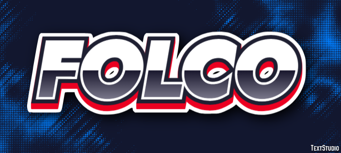 Folco Effetto testo