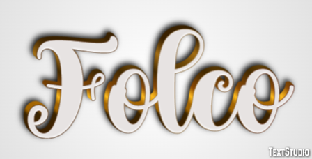 Folco Effetto testo