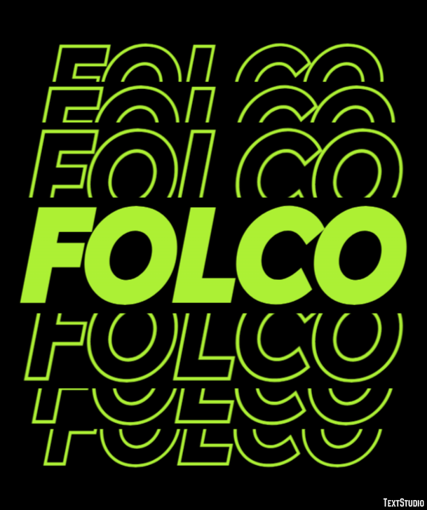 Folco Effetto testo
