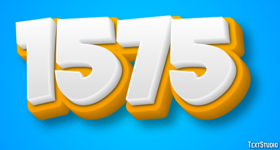 1575 Text Effect
