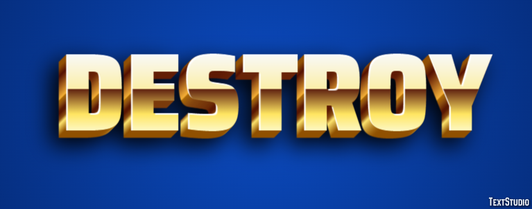 Destroy Efekt tekstowy